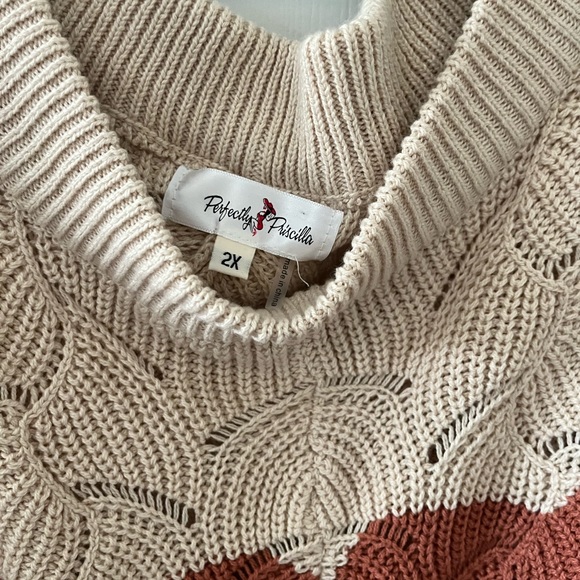 Perfectly Priscilla fall of the shoulder sweater - Picture 3 of 4